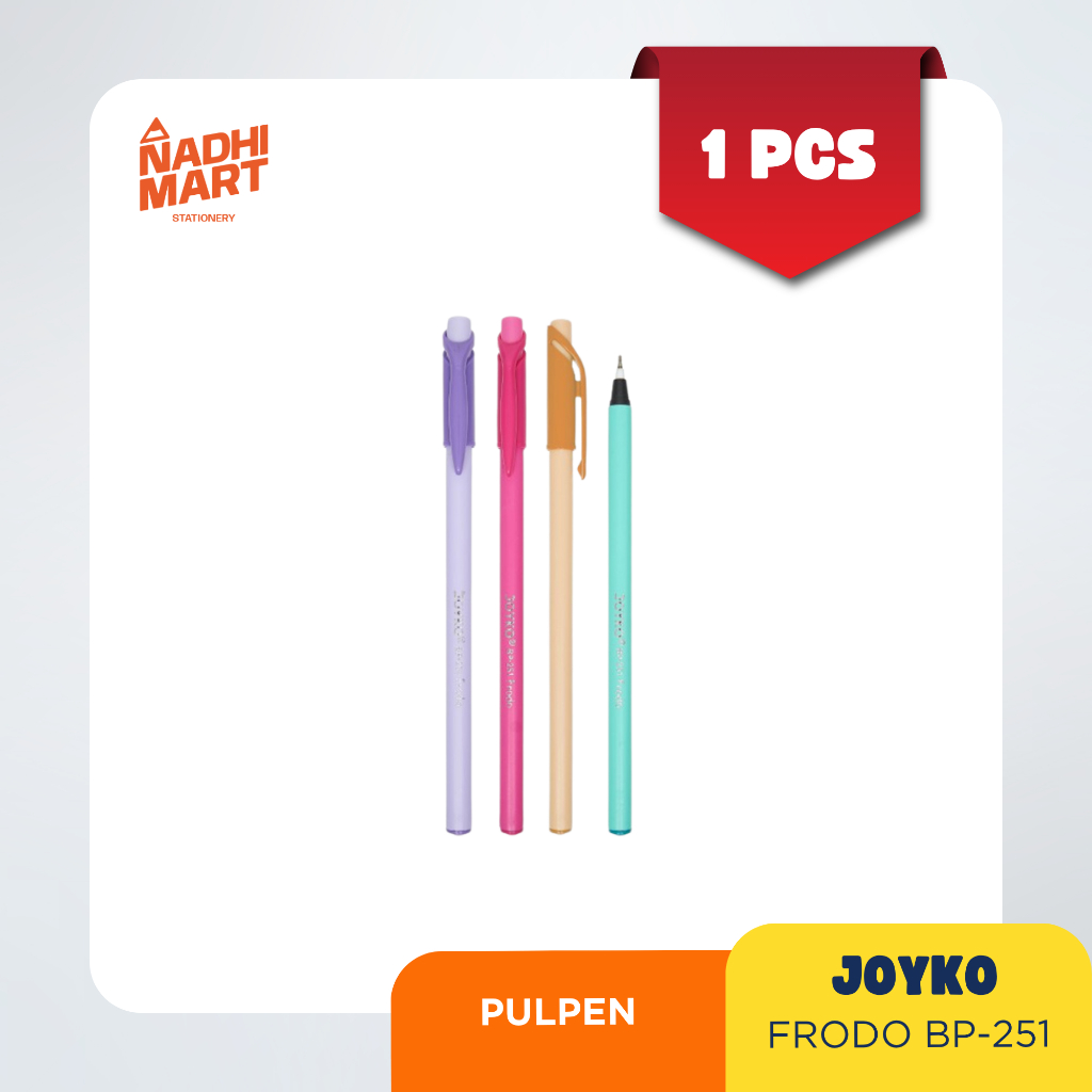 

JOYKO 251 FRODO PULPEN 0,7 MM HITAM / PULPEN JOYKO / PULPEN FRODO / PULPEN TINTA HITAM / PULPEN MURAH / BOLPEN MURAH / BP 251 FRODO