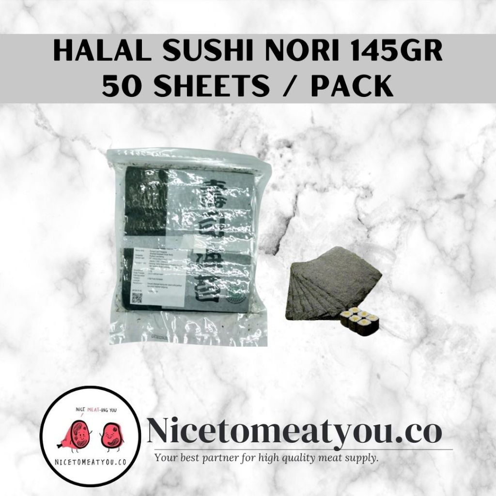 

HALAL Sushi Nori 145GR (50 SHEETS)