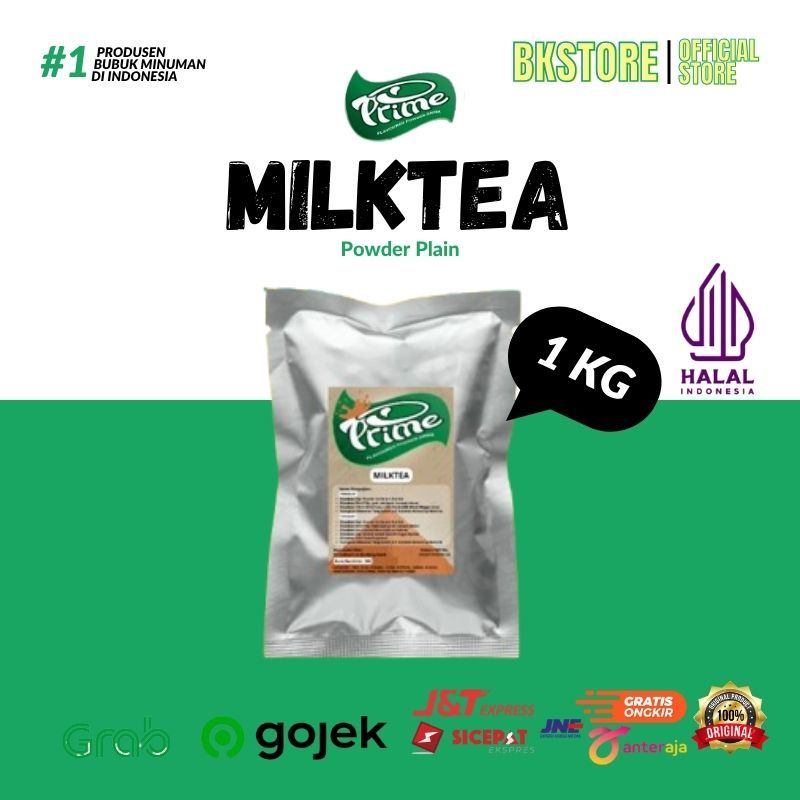 

Prime Powder Rasa MIlktea / Bubuk Minuman Tanpa Gula 1 Kg - MILKTEA / Powder Drink Prime Milktea / Bubuk Minuman Milktea 1kg Serbuk Minuman Premium dengan kualitas rasa dan aroma yang kuat dan warna lebih pekat kemasan 1 kg