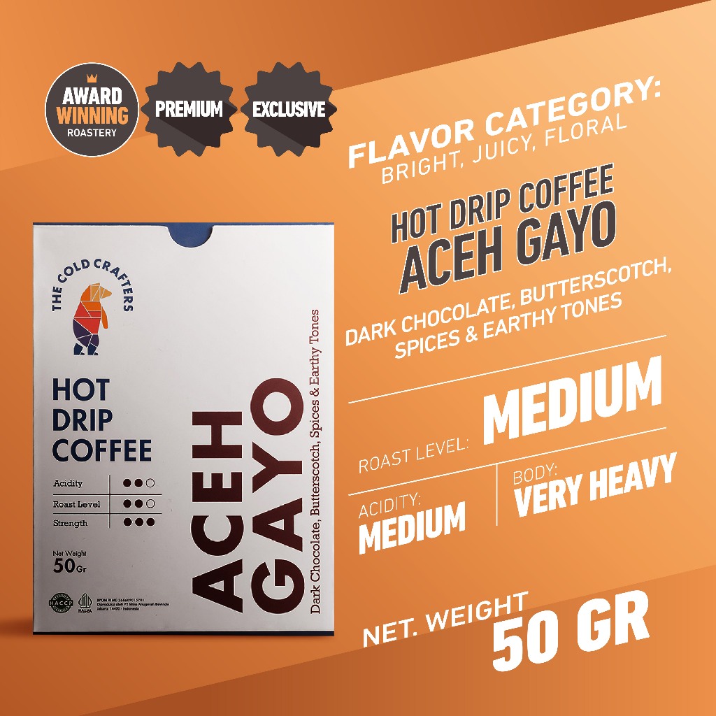 

Coffee Drip Bag The Cold Crafters Easy Drip - Aceh Gayo