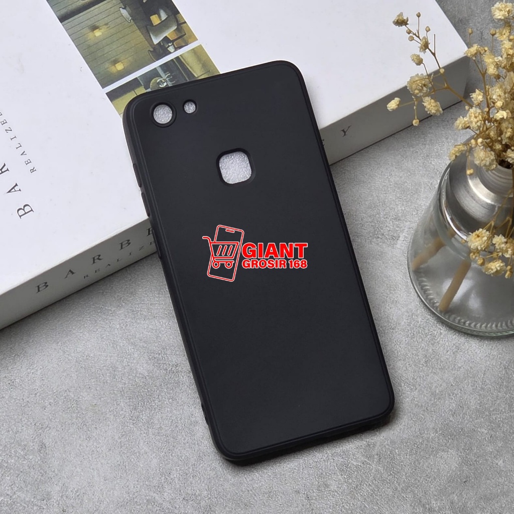 VIVO V7 CASE MACARON BLACK SILICON BLACK VIVO V7