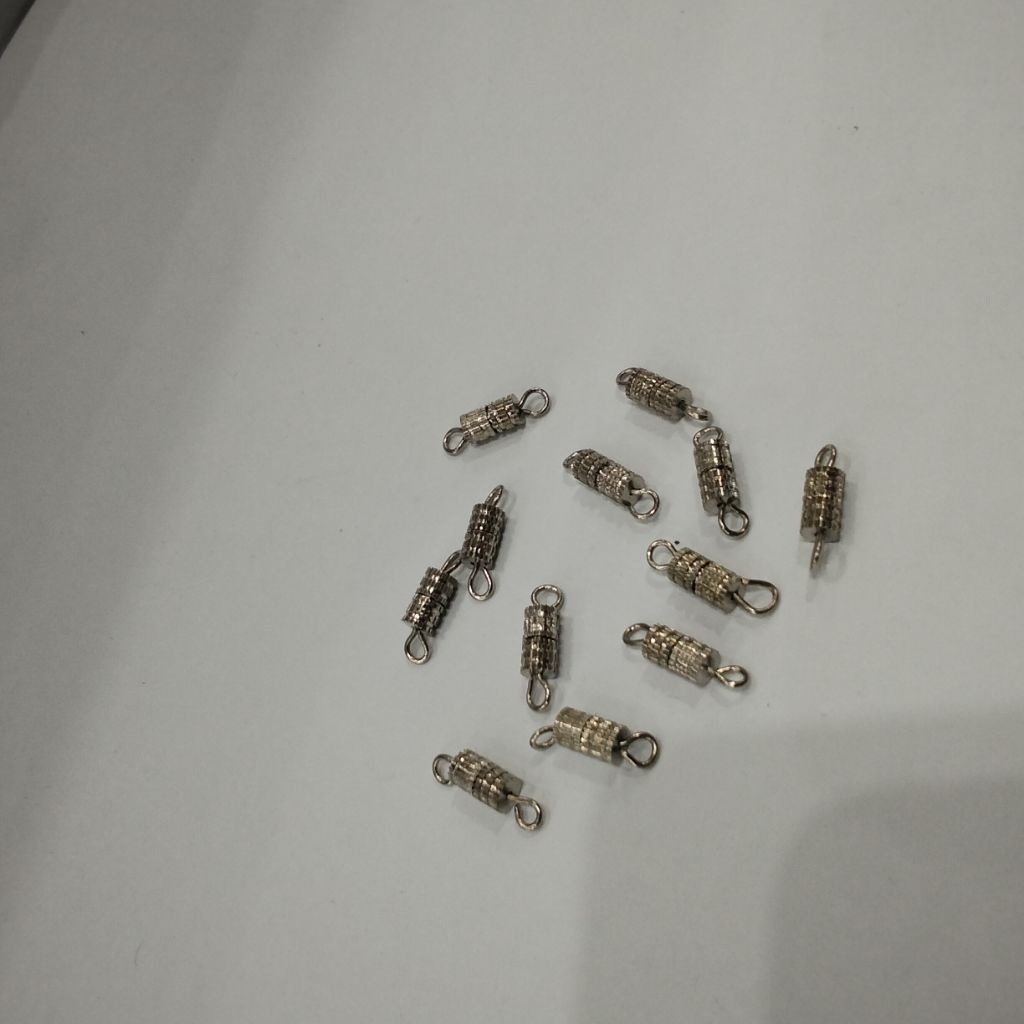 (12 pcs)Ulir kalung/kait kalung/pengkait kalung/mur kalung