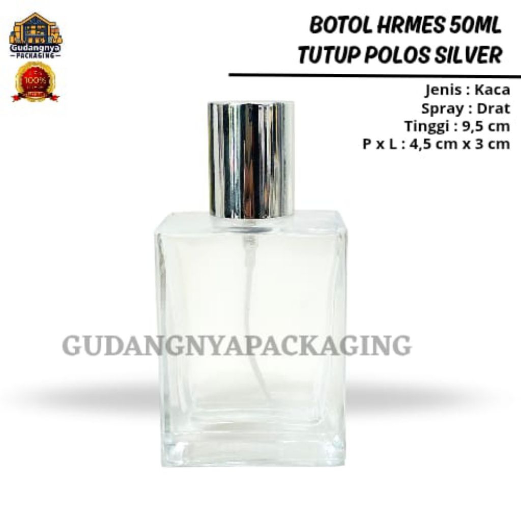 Botol Parfum Hrms 50ML Drat - Botol Parfum Hrms - Botol Parfum Kosong 50ML Drat