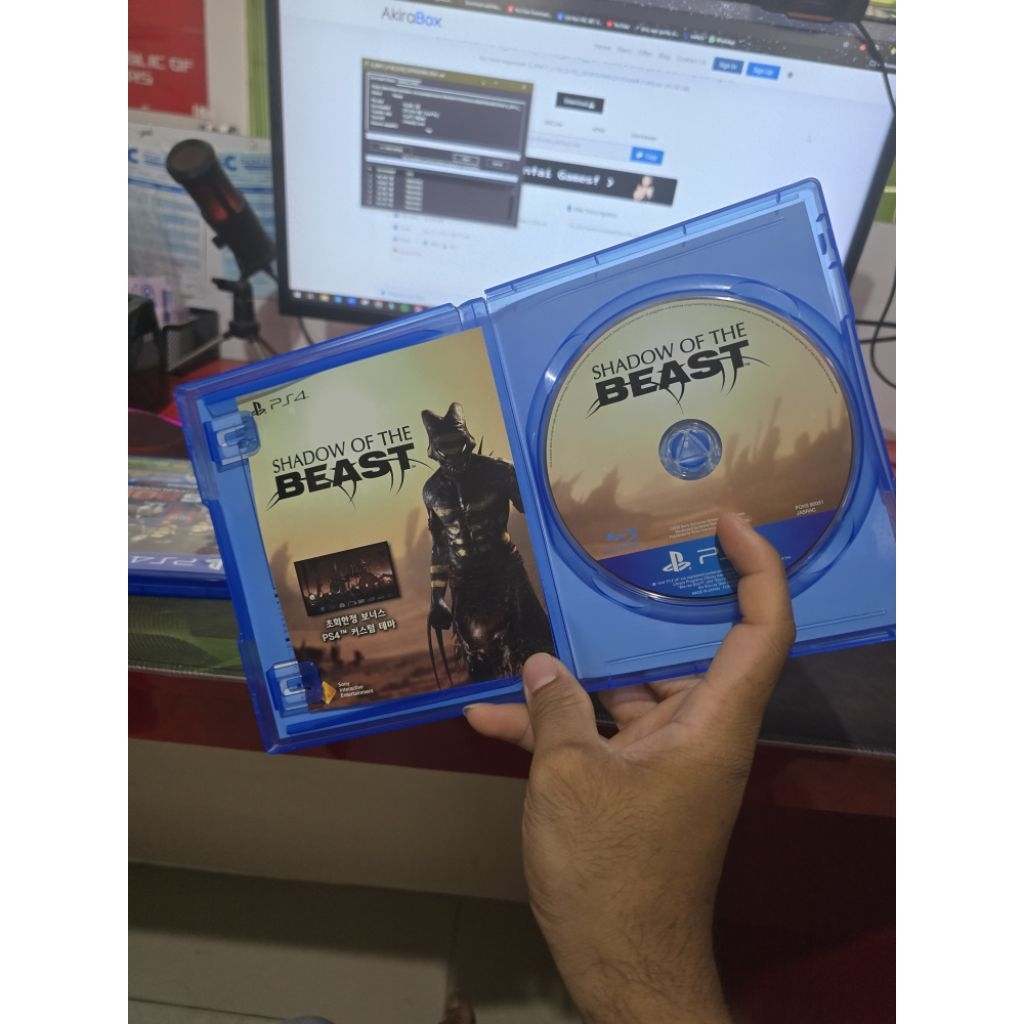 shadow of the beast kaset ps4 like new
