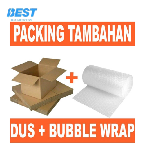 

PACKINGAN TAMBAHAN DUS /BUBBLE WRAP MENGHINDARI BARANG RUSAK / PECAH