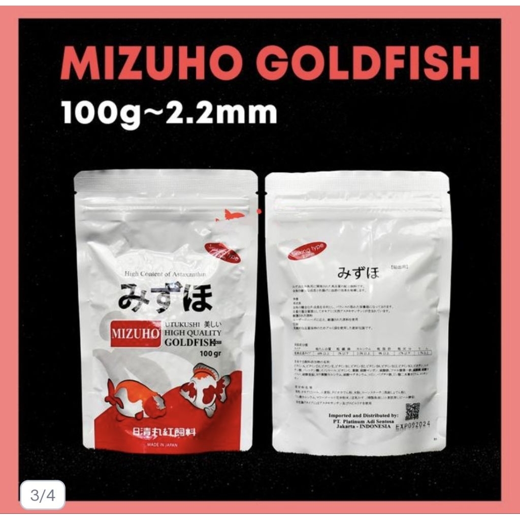 pelet mizuho goldfish 100gram