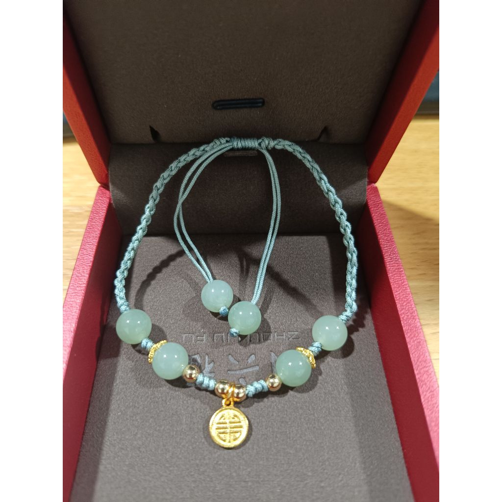 gelang batu giok hijau