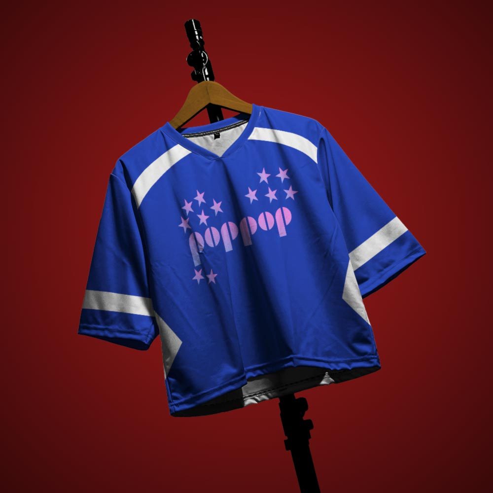 GAMEPLANE - Kaos Jersey Boxy Vintage NCT WISH Oversize K-Pop Edition Unisex Custom Full Printing