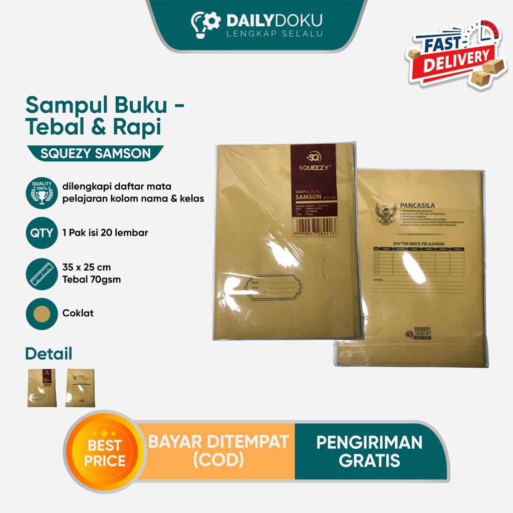 

Sampul Buku SQUEZZY SAMSON – Tebal, Rapi, dan Tahan Lama Isi 20 Lembar/Pack