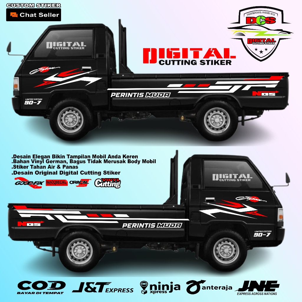 Stiker Mobil Pick Up L300 Stiker Cutting List Body Stiker Mobil Pick Up L300