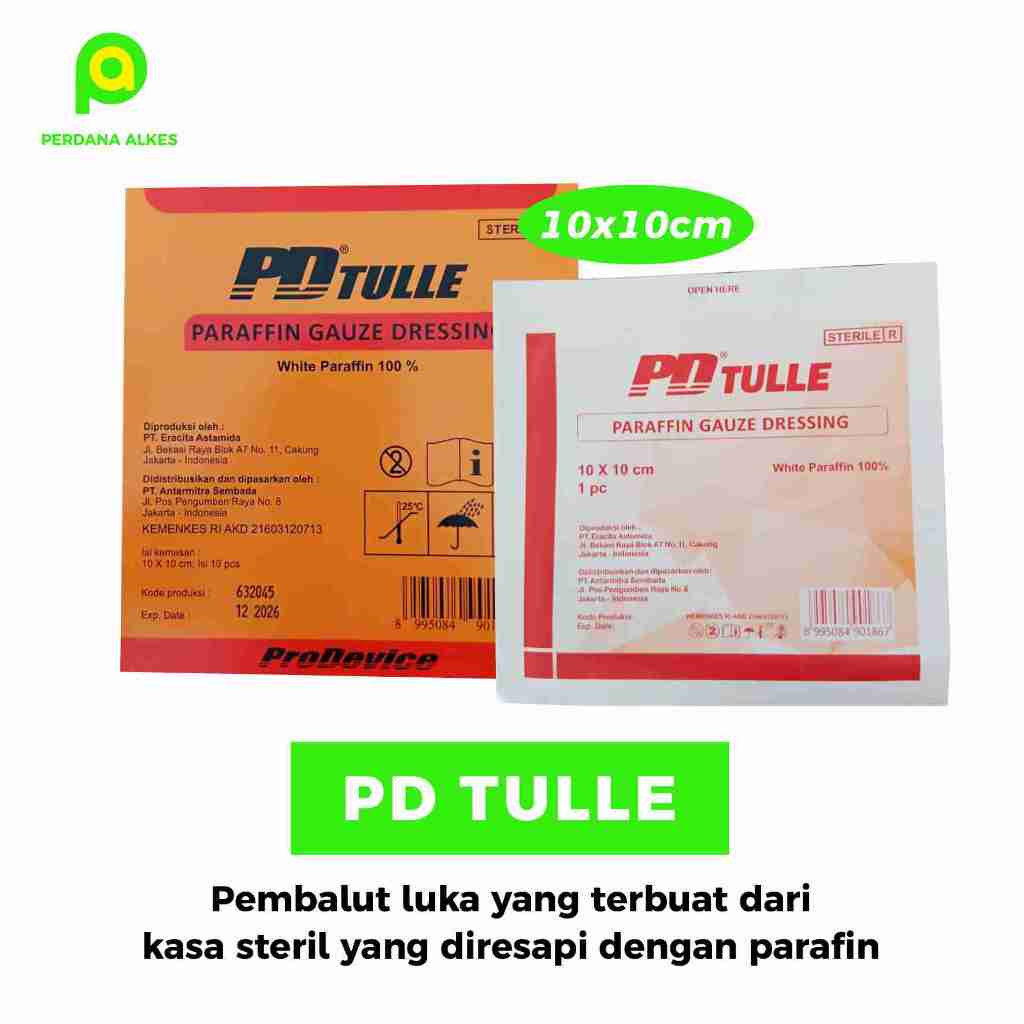 PD Tulle Dressing atau Paragin Gauze Dressing 10x10cm