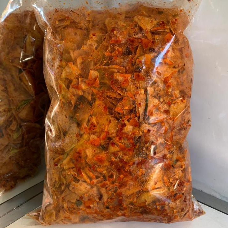 

KERIPIK SET*AN / KERIPIK SINGKONG PEDAS DAUN JERUK 500GR