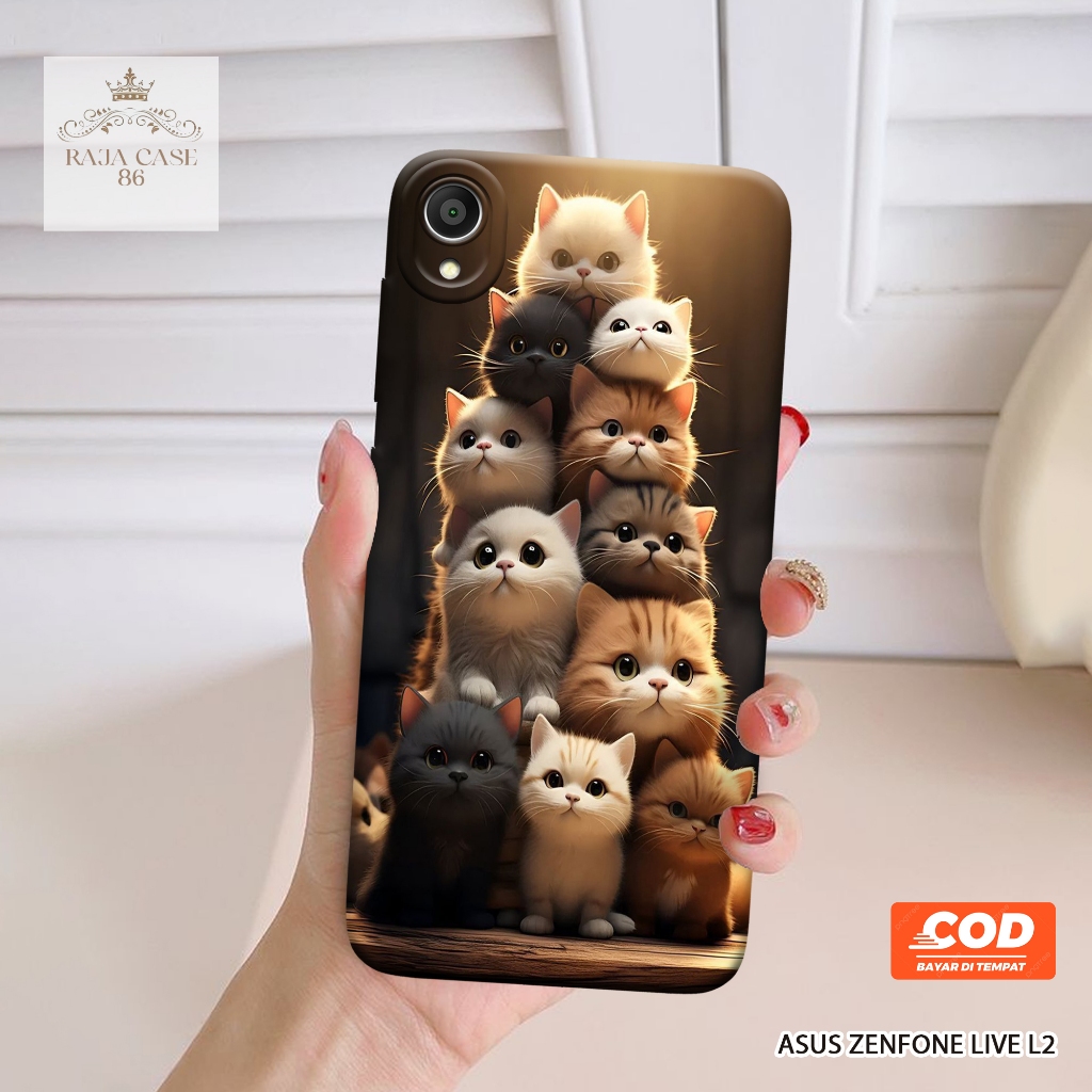 Case Asus Zenfone Live L2 - Rajacase - casing Asus Zenfone Live L2 - Motif case Cats - Pelindung han