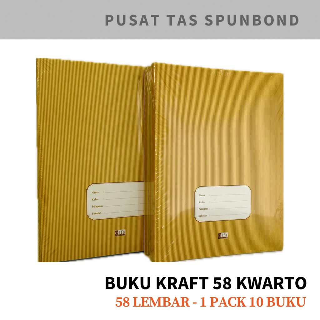 

BUKU 58 KRAFT - 58 ALFA COKLAT NAMA