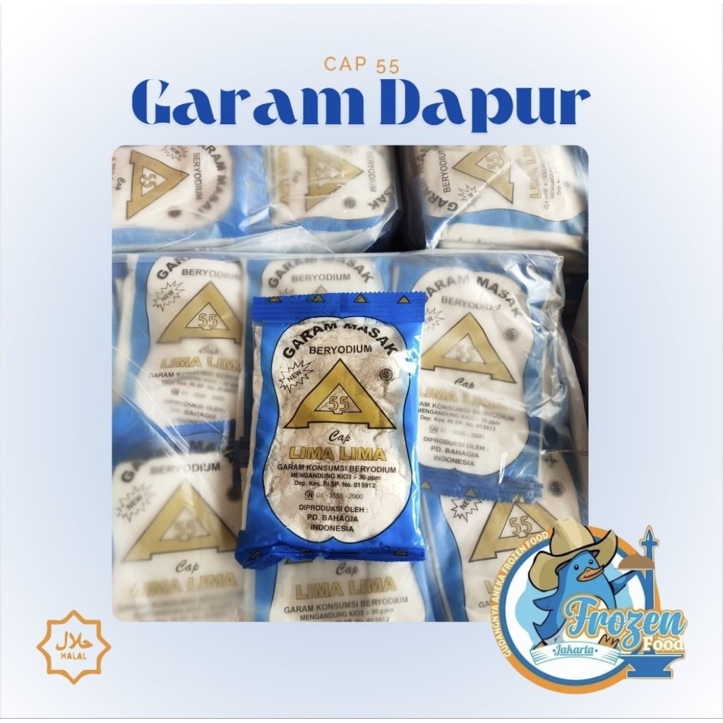 

Garam Dapur Capp 55 | 1ball isi 40pcs (100gr/pcs) | WAJIB EXTRA BUBBLEWRAP