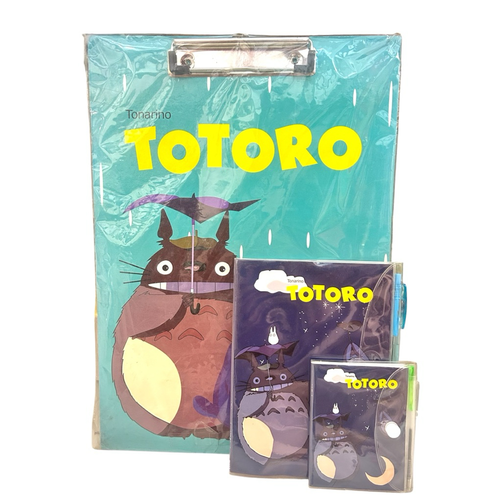 

Papan Ujian Totoro Set + 2 Buku Kecil & Sedang / Clip Board Ukuran A4 Motif Kartun