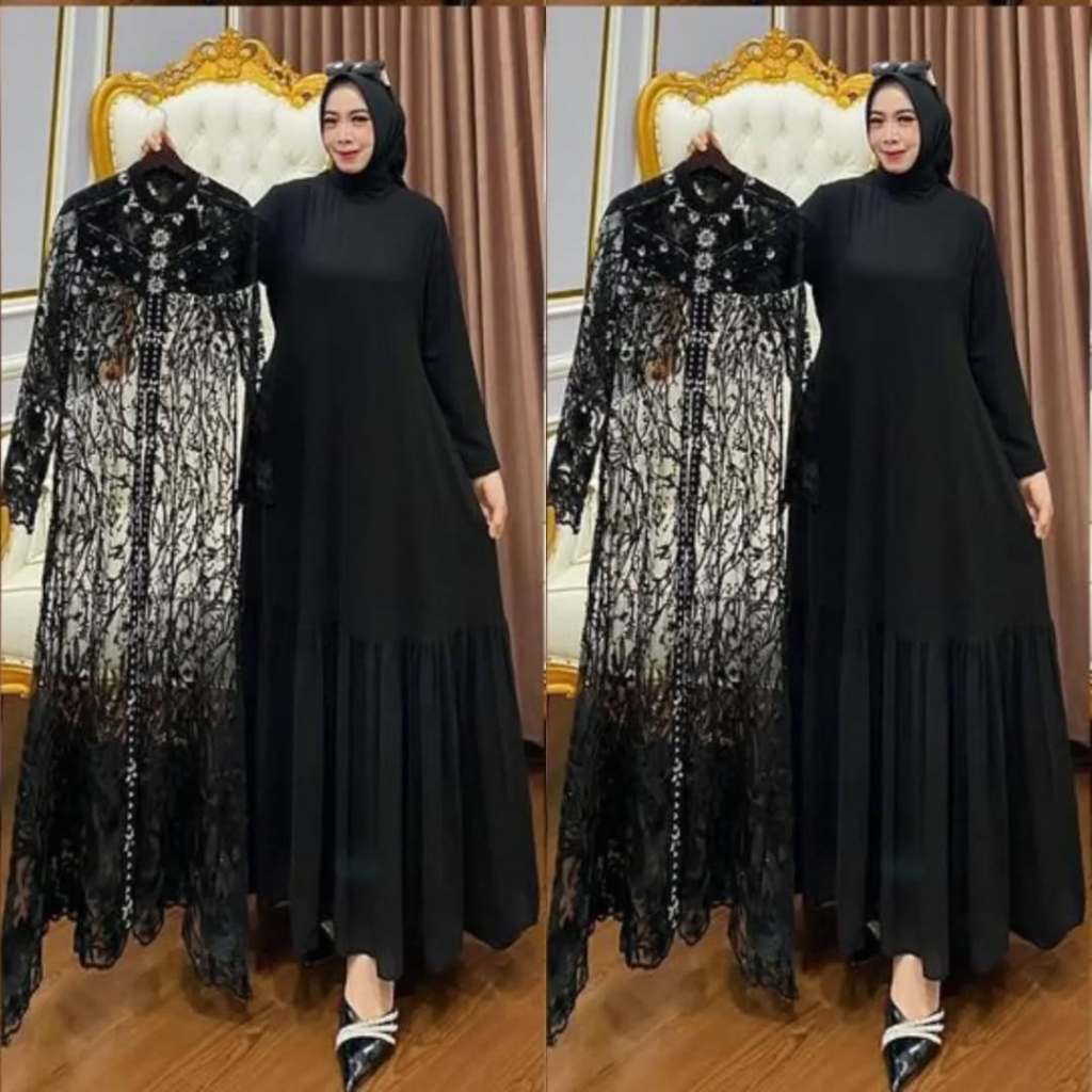 Gamis Zallia Dress Elegan Look Mewah Tanpa Lebay