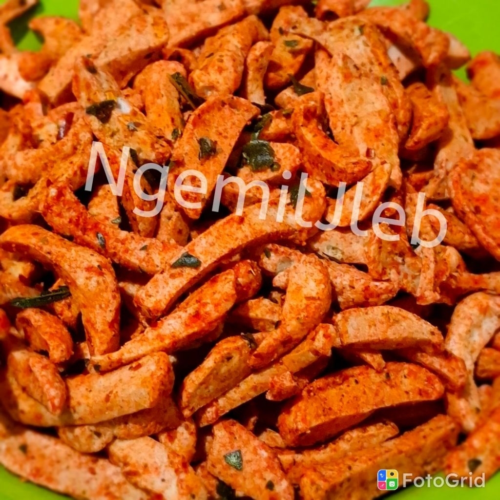 

100 Basreng stik premium Pedas gurih daun jeruk