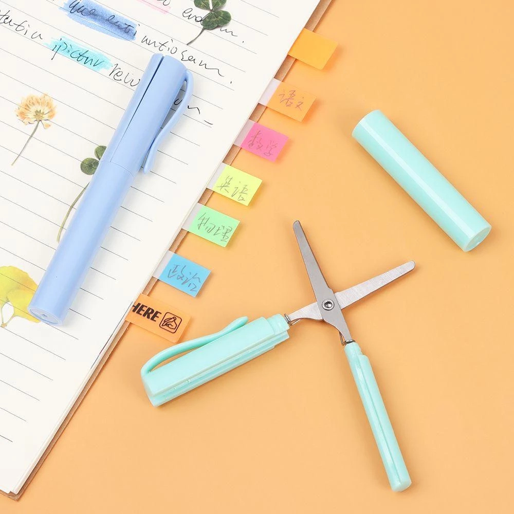 

Gunting Mini Gunting Portable Scissors Gunting Kertas Lipat Model Pulpen Gunting Saku - Hijau