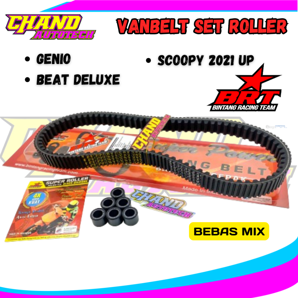 Vanbelt BRT Genio Beat Deluxe Scoopy 2021 Beat Street 2020 Vanbelt + Roller Bintang Racing Team