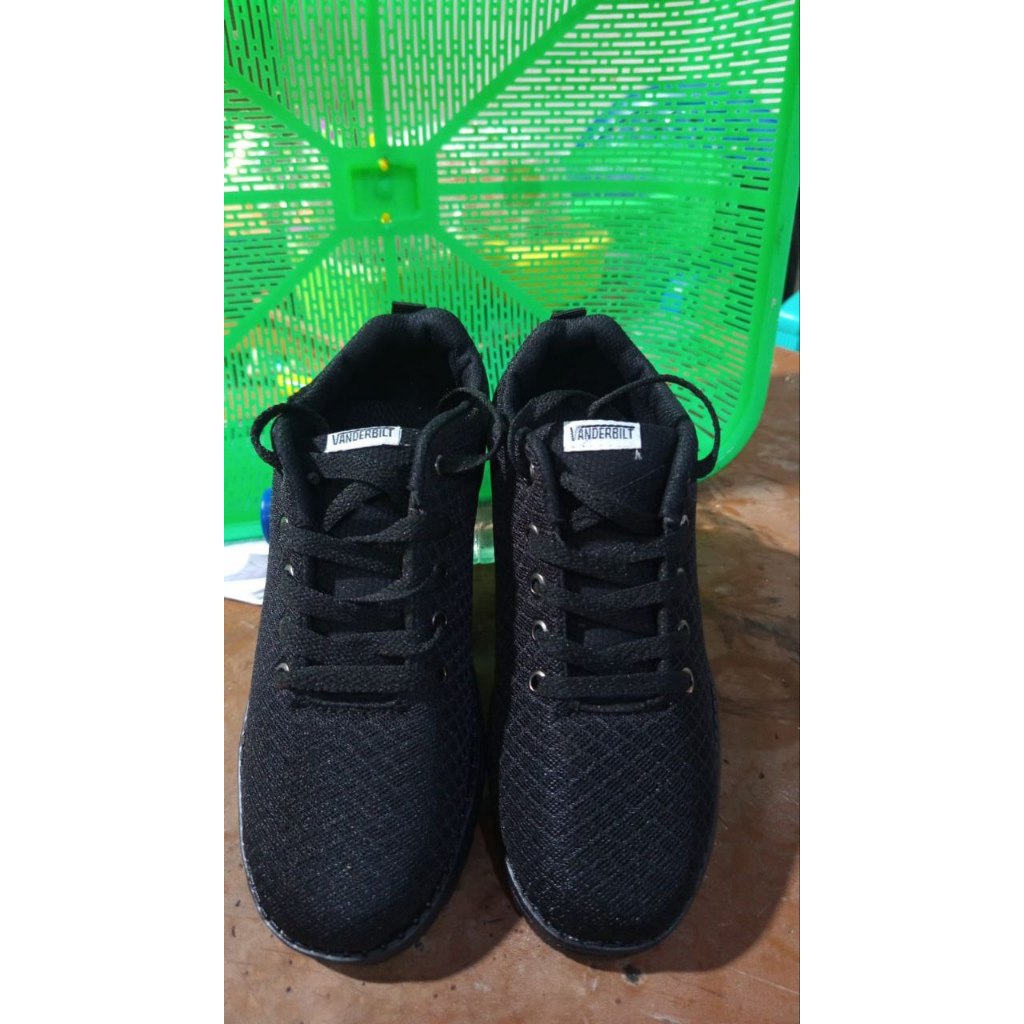 Sepatu Sekolah Anak Hitam SD SMP SMA / Sepatu Model Ando Hitam Polos / Sepatu Sekolah Model Ando