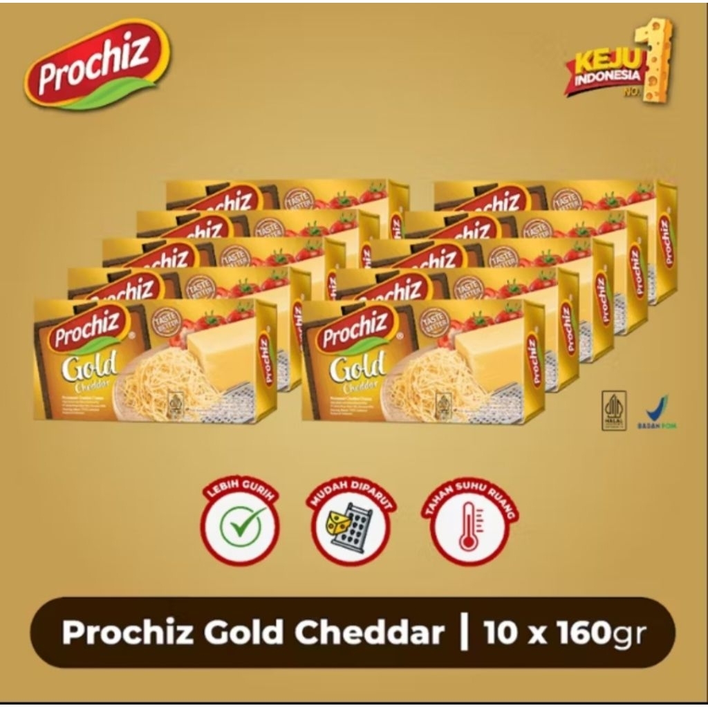 

Keju Prochiz Gold 160g (10pcs)