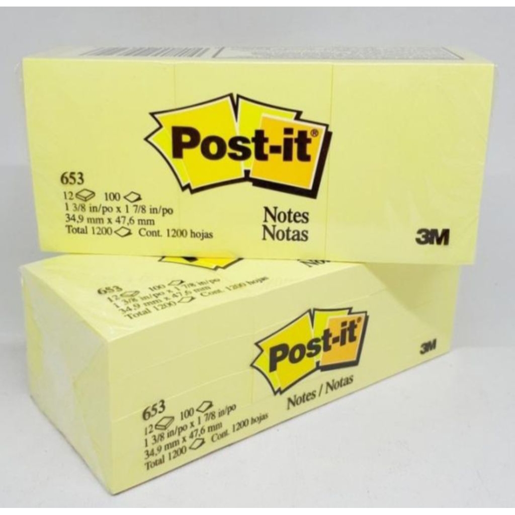 

pos it notes 3M 653 kuning 1 lsn 12 pad