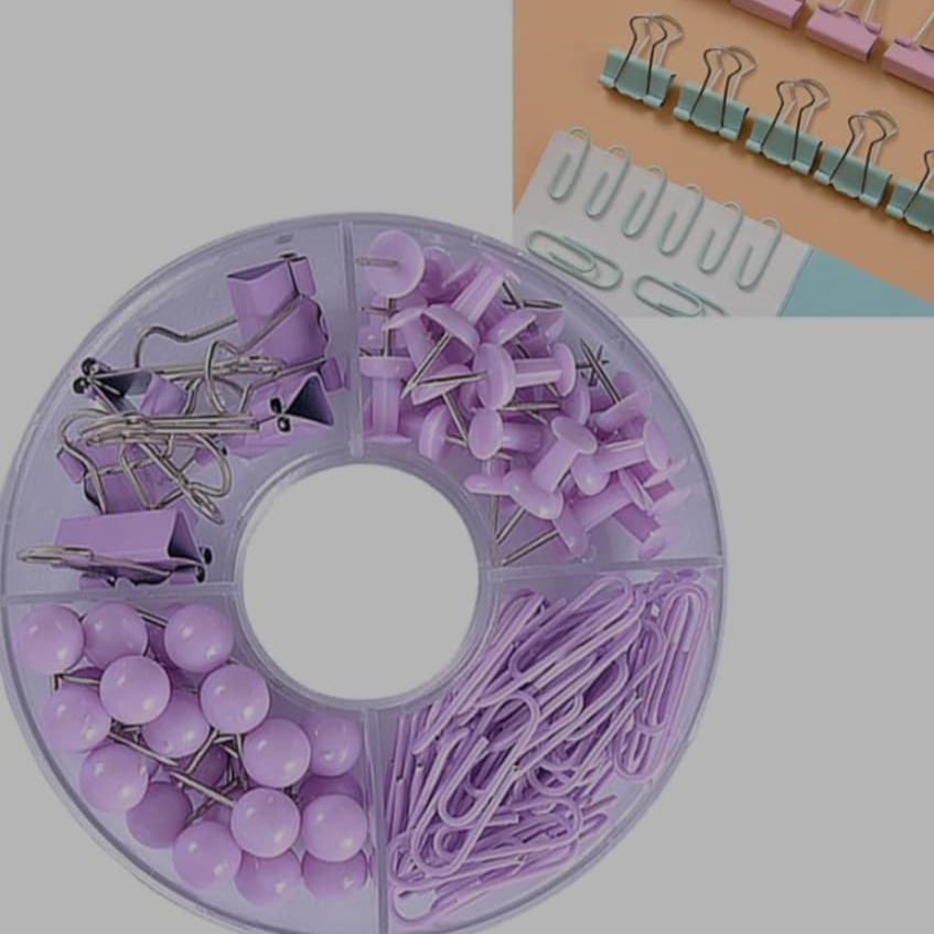 

PAPER CLIP SET IMP / PAPERCLIP BINDER CLIP PUSH PIN SET / KOMBINASI PENJEPIT KERTAS LUCU / PAPER CLIP SET AESTHETIC