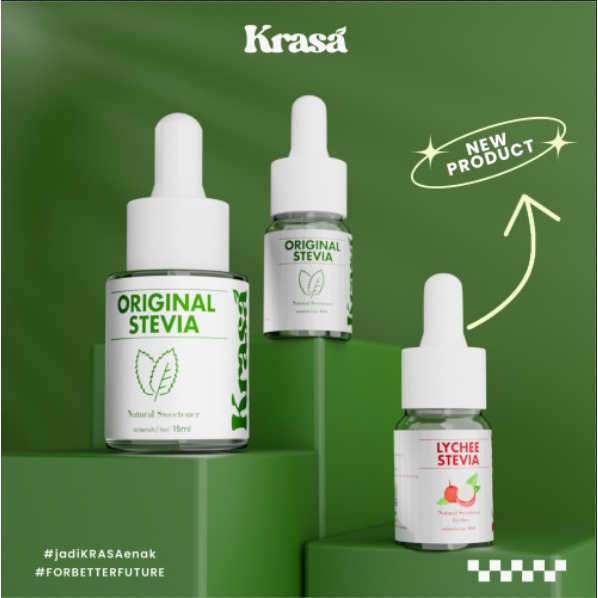 

KRASA - Stevia Cair Pemanis Pengganti Gula 0 Kalori [Halal}