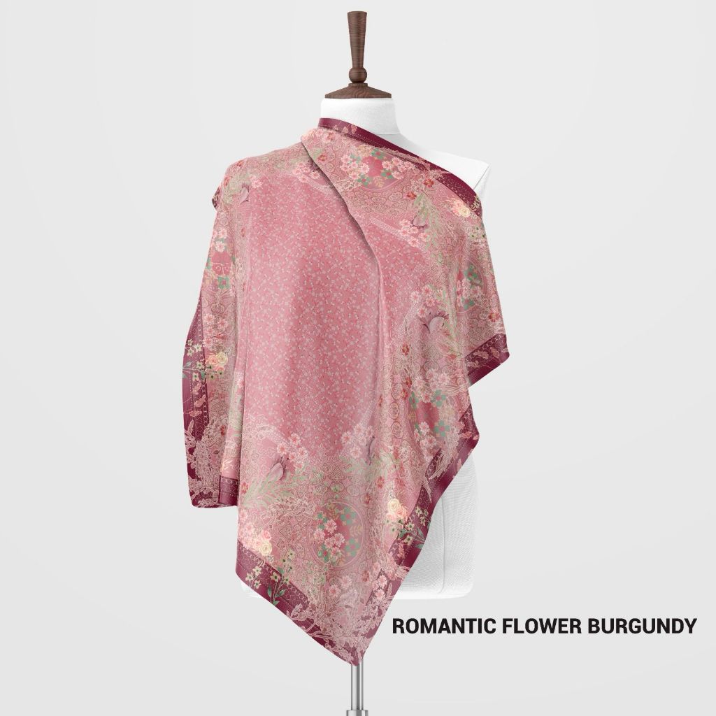 Hijab Segi Empat Motif Merah Putih Voal Premium / Kerudung Segi Empat Motif Kemerdekaan Voal Premium