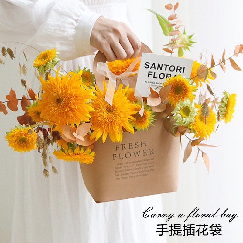 

Flower Box FRESH FLOWER - Kotak Bunga Tenteng Hadiah Buket Jinjing Bouquet Perlengkapan Florist