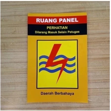 

SIGN STICKER VINYL K3 RAMBU SAFETY AWAS TEGANGAN TINGGI UK 23 X 30 CM - SIAP KIRIM