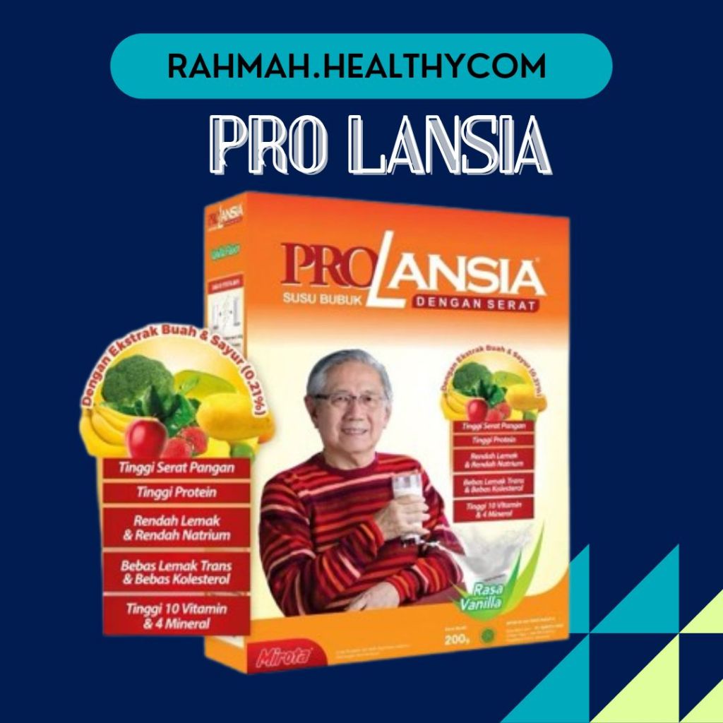

Prolansia Vanila Susu Lansia 200 Gram (Nutrition for Elderly)