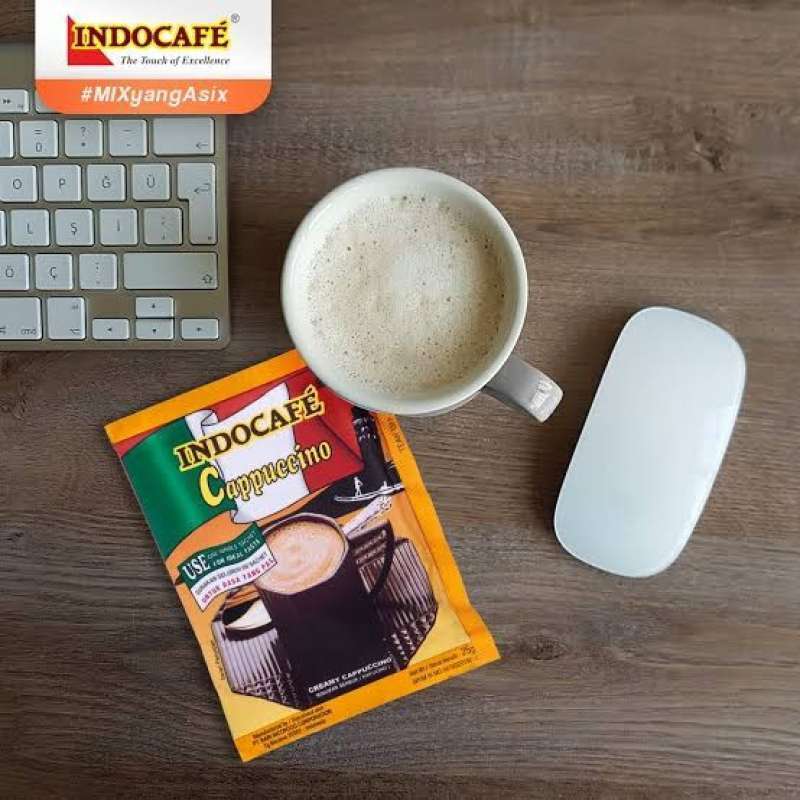 

Indocafe Cappuccino 10 x 25g 1 Renceng Isi 10