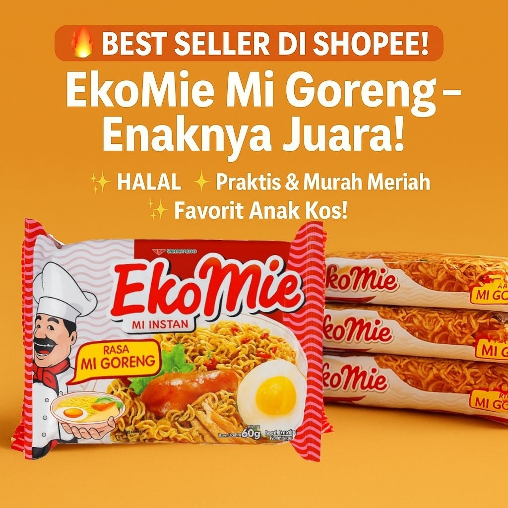 

10pcs EKO MIE GORENG murah enak, paket mie instan hemat