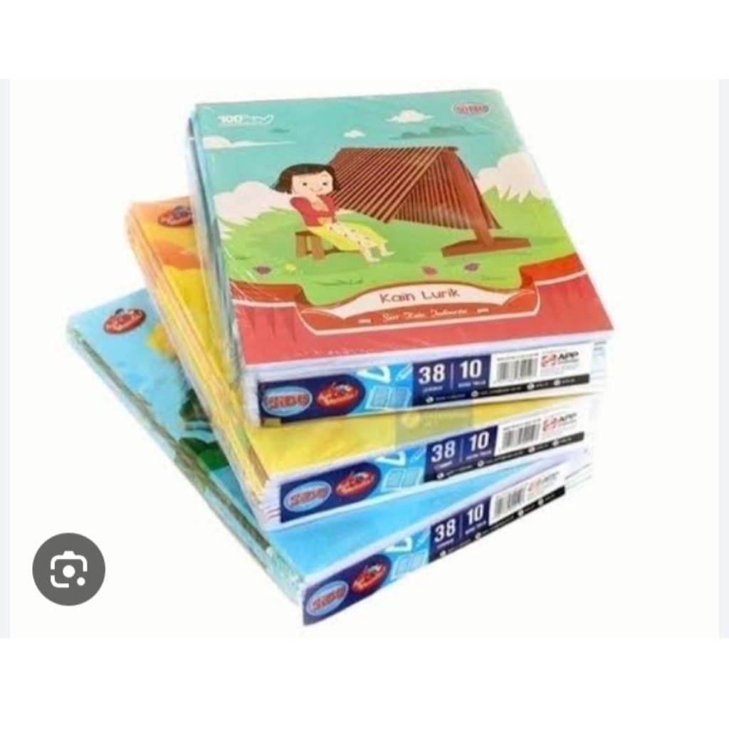 

buku tulis 1 pack isi 10pcs 38 lembar