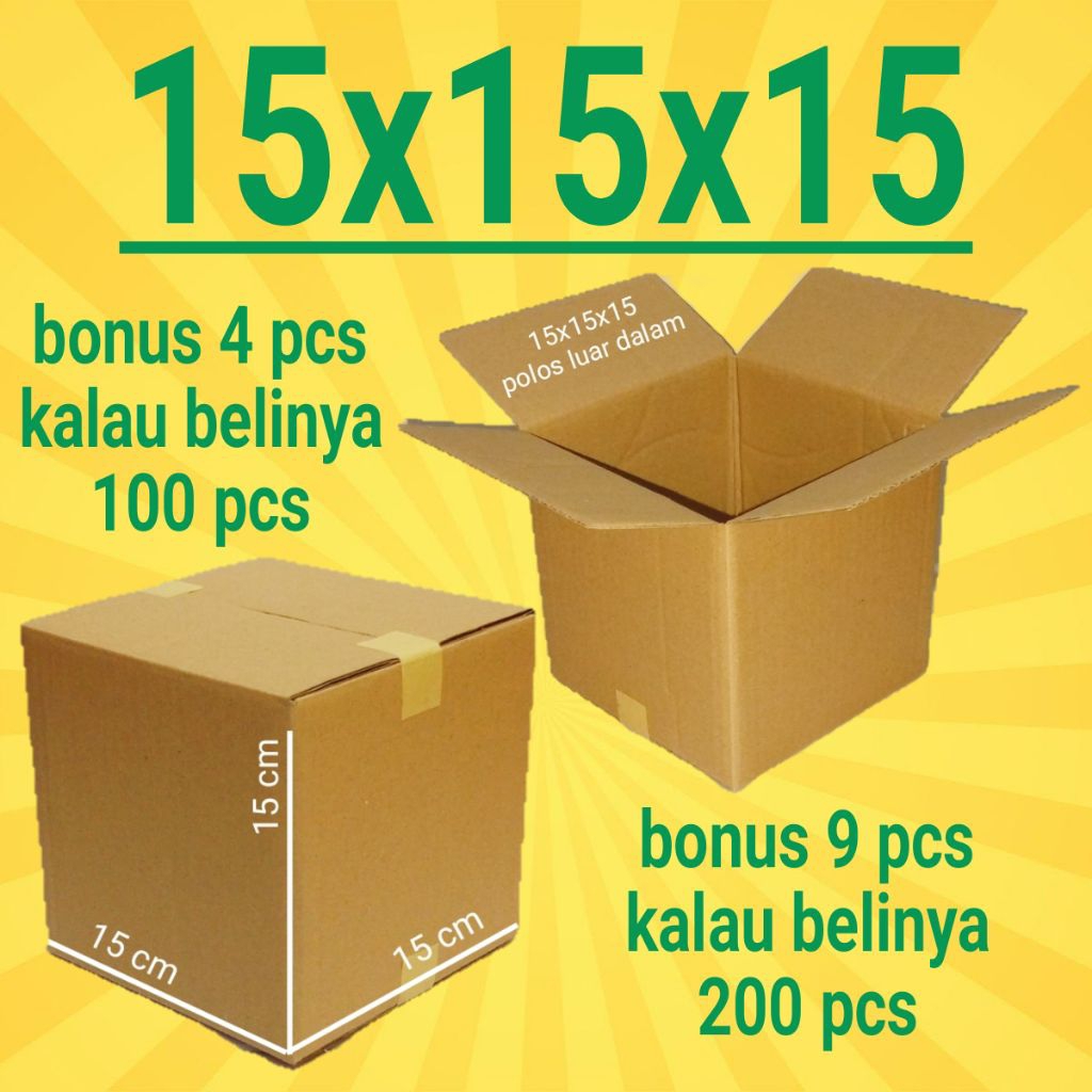 

Kardus Packing Ukuran 15x15x15