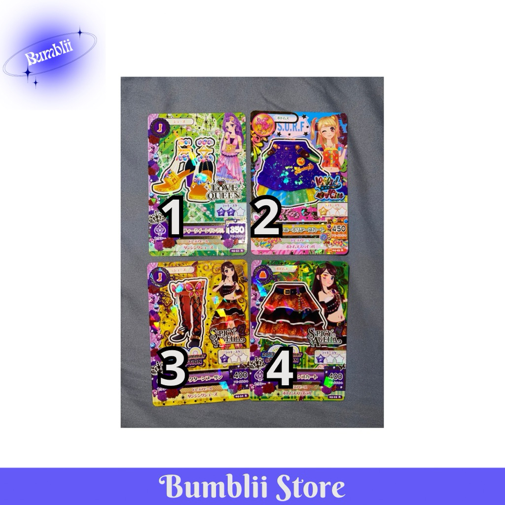 KARTU AIKATSU CANCER MIKURU RAN MIZUKI PREMIUM RARE