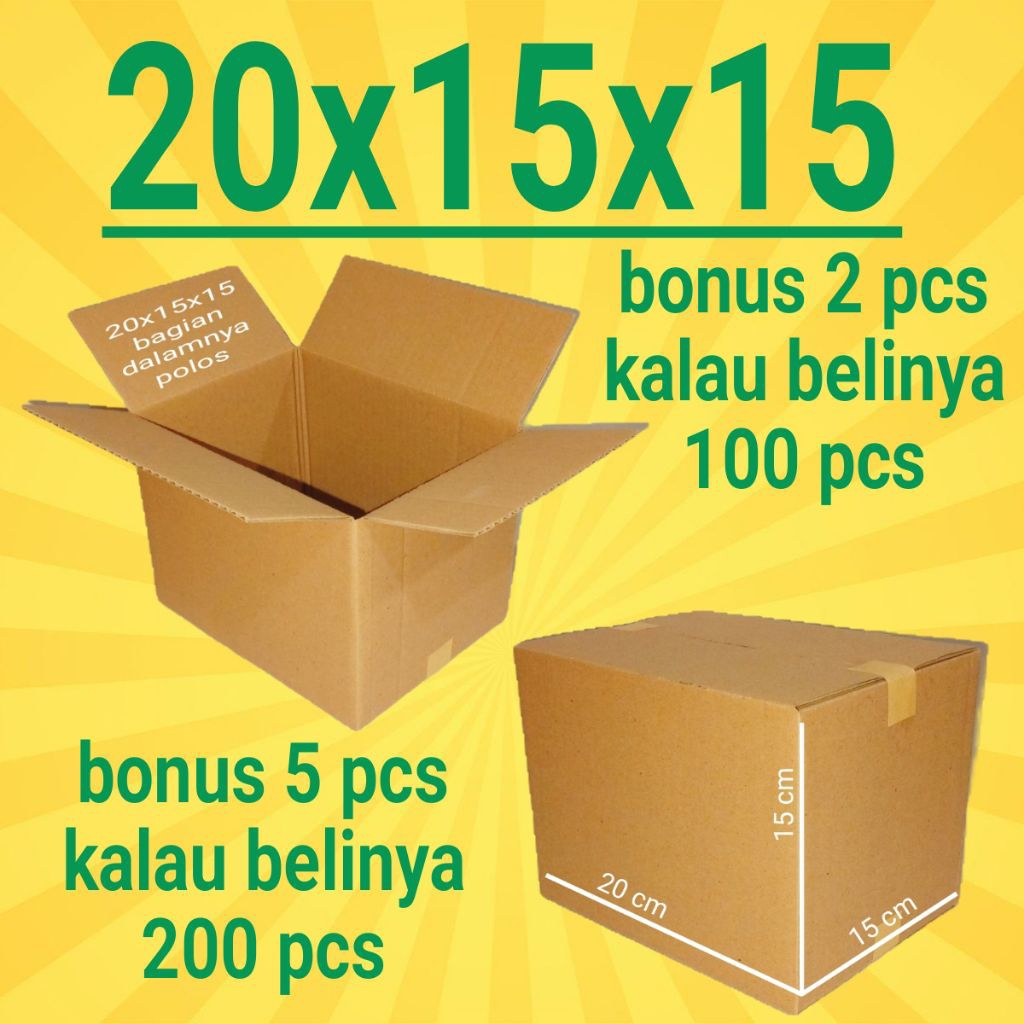 

Kardus Packing Ukuran 20x15x15