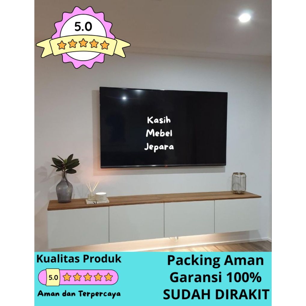 Meja TV Minimalis Meja TV gantung Rak gantung