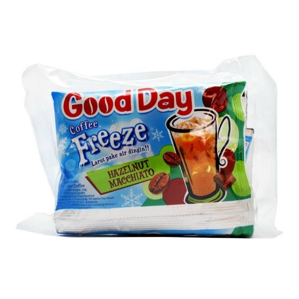 

Good Day Coffee Freeze Hazelnut Macchiato Isi 10 Sachet
