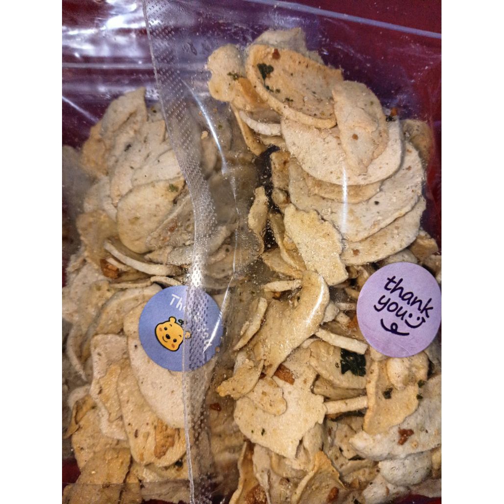 

Basreng original daun jeruk Neto 80gr