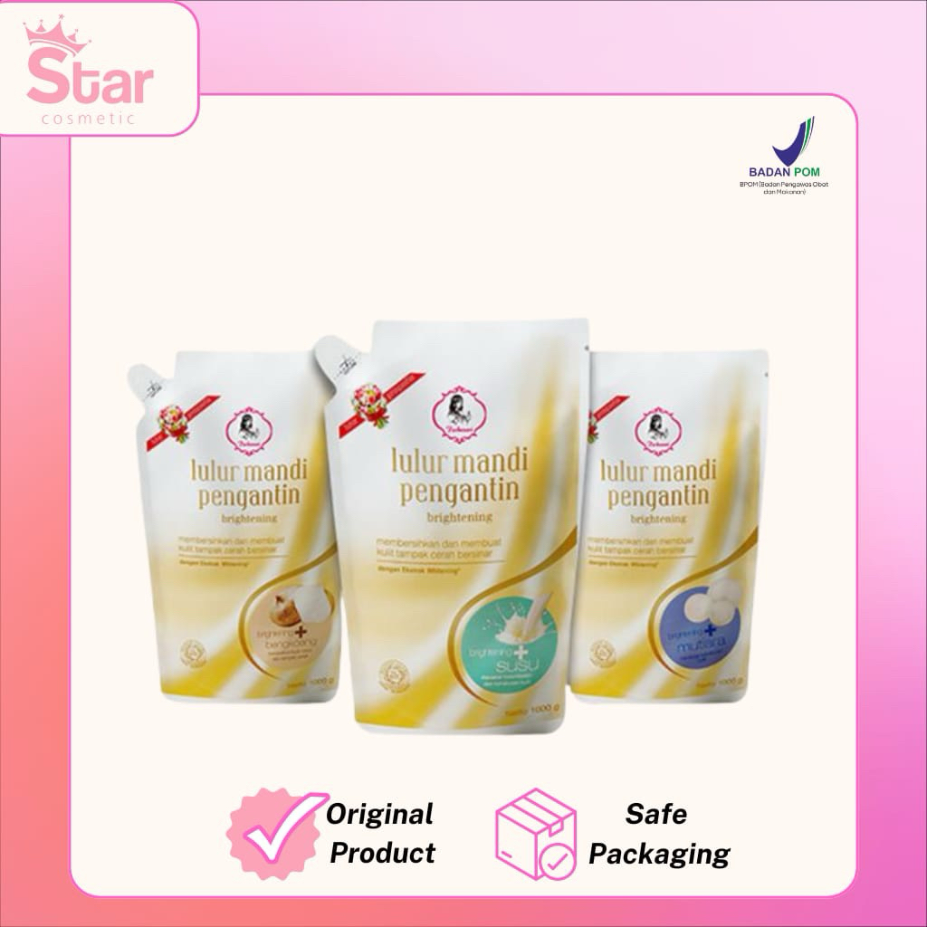 Purbasari Lulur Pengantin 500gr - Lulur Pemutih Whitening Pencera