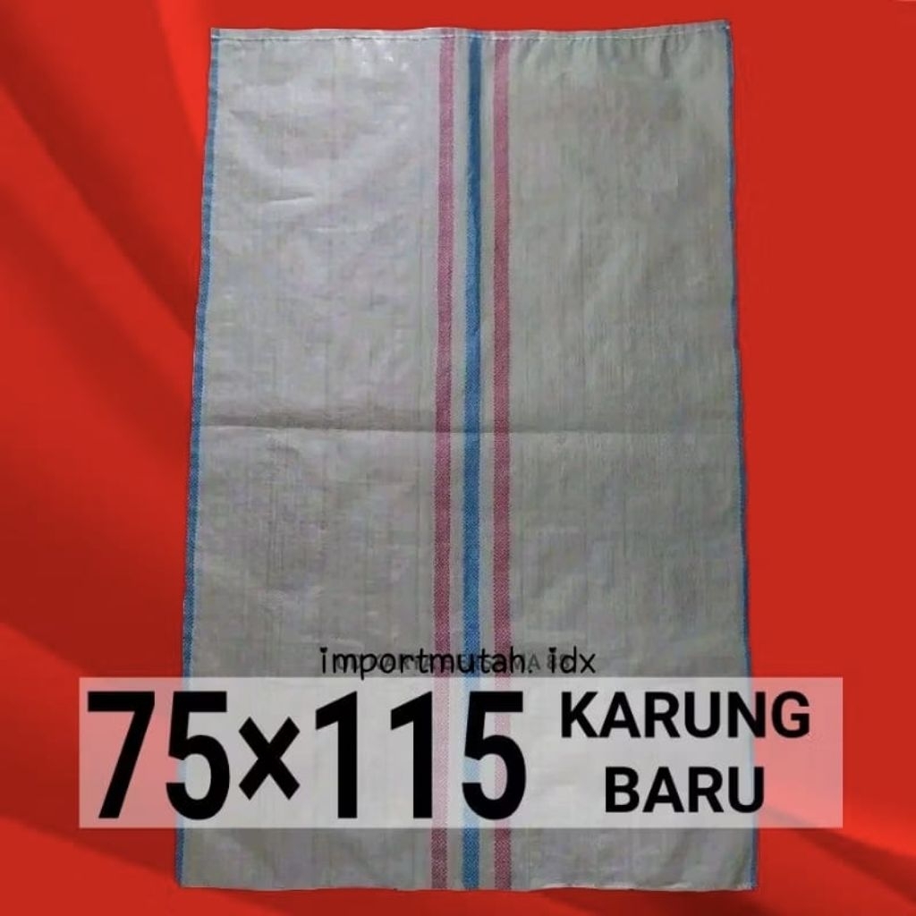 Karung Plastik 100 Kg Karung Baru Ukuran 75 x 115 75x115 Cream