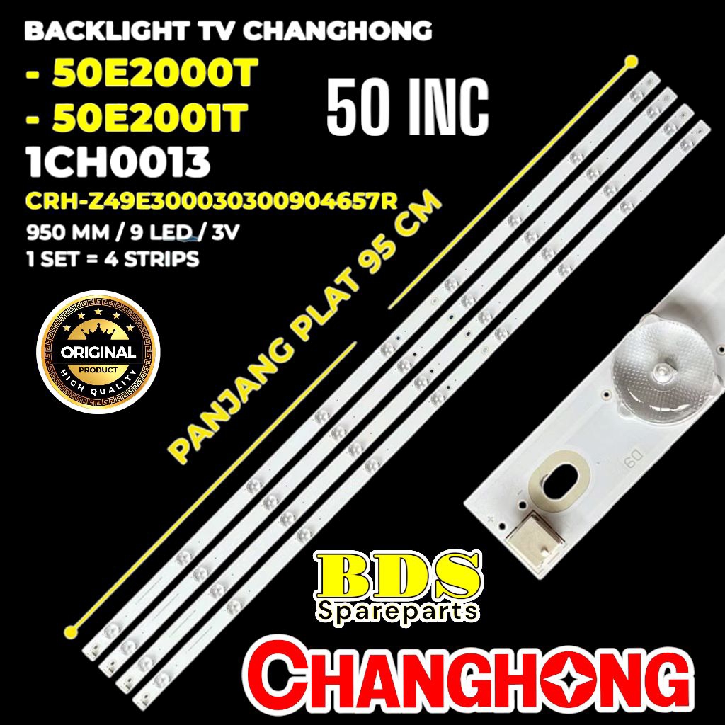 BACKLIGHT TV LED CHANGHONG 50 INC 50E2000T 50E2001T 50E2000 50E2001 CRH-Z49E300030300904657R