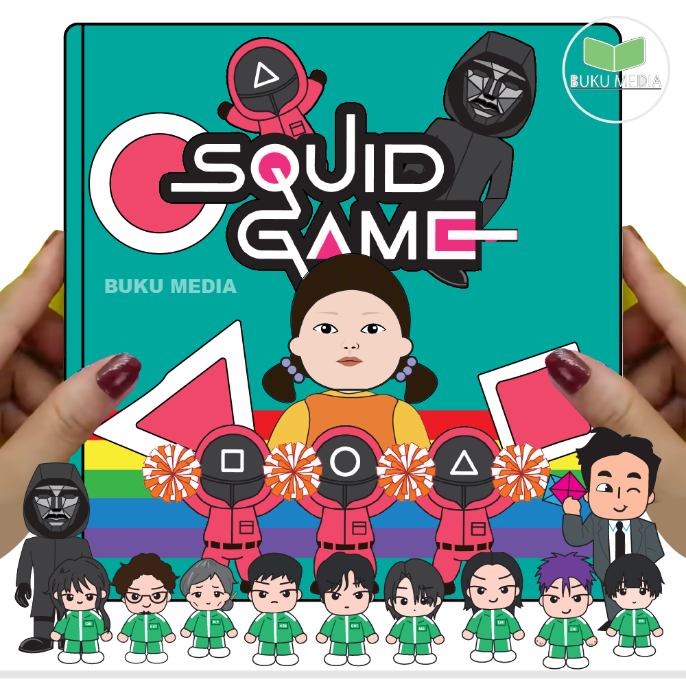 paper dolls house SQUID GAME mainan edukasi anak perempuan boneka kertas
