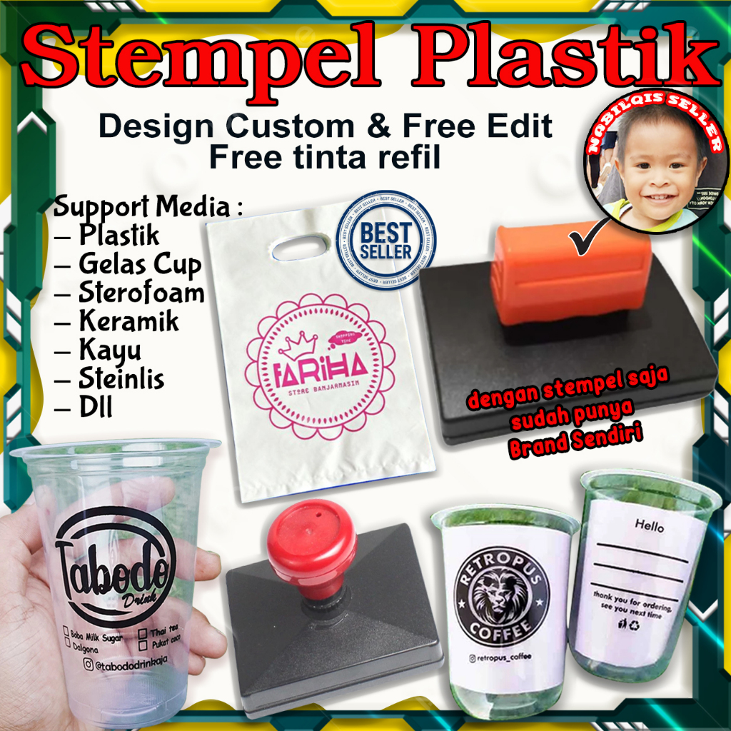 

Stempel plastik | Stempel Cup | Stempel Sterofoam design custom