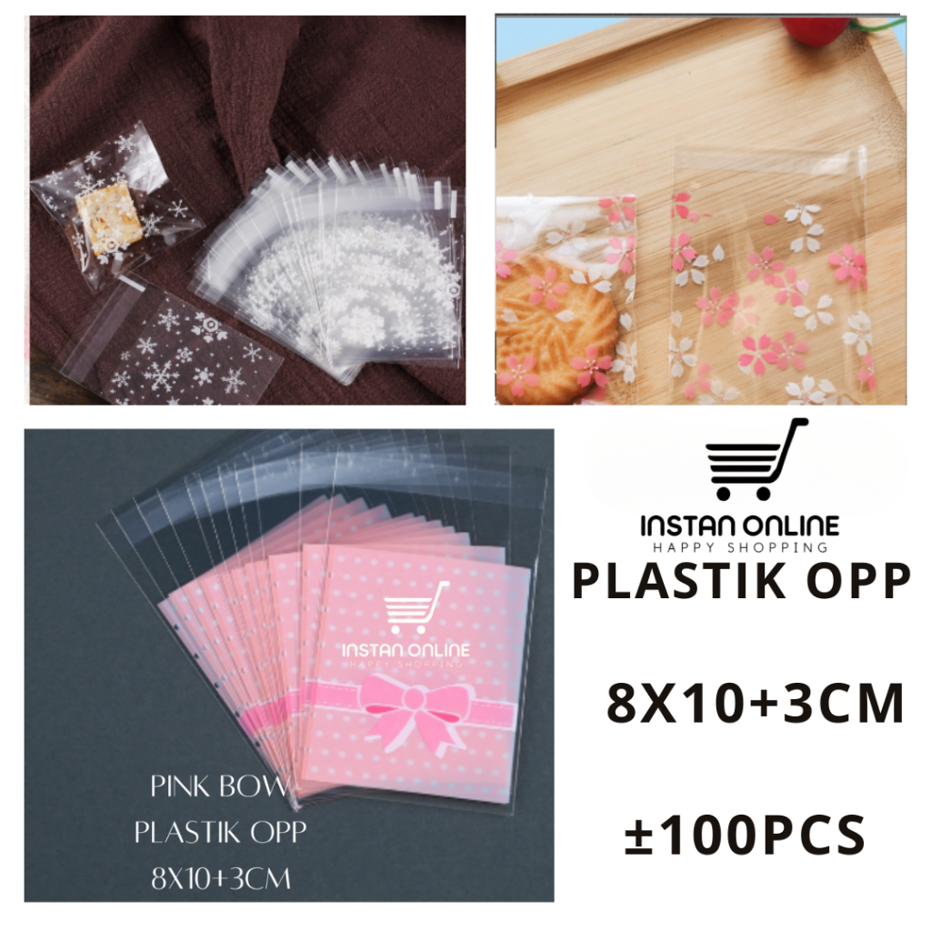 Plastik Cookies Risol Roti Kue OPP 8x10 isi 100 lembar