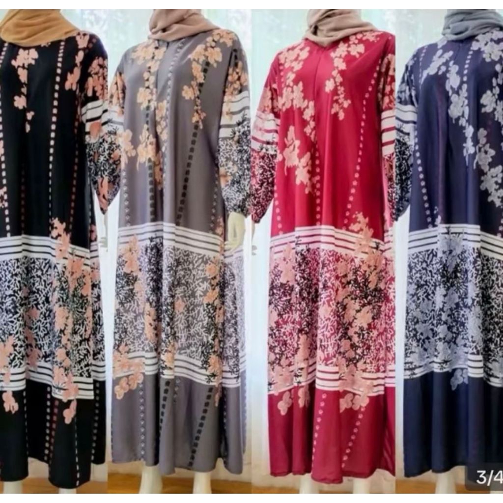Gamis Dress Promo Murah Rp.100.000 dapat 3 pcs
