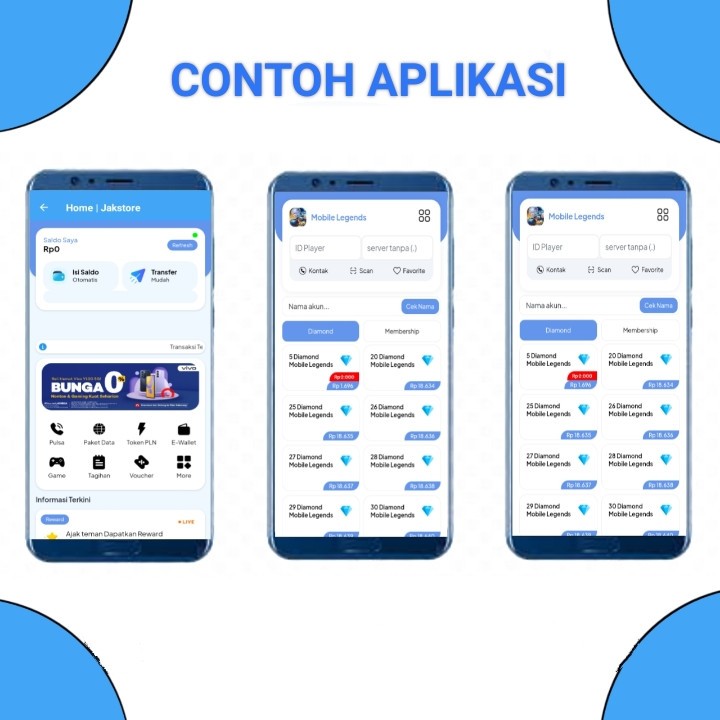 Jasa Pembuatan Aplikasi Pulsa dan PPOB Custom